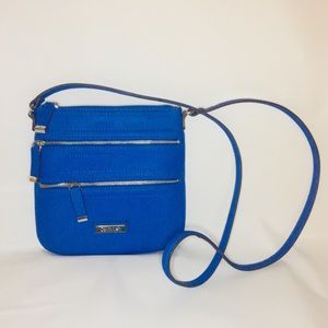 Calvin Klein Three Zipper Crossbody Purse